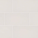 White Porcelain Subway Tile Matte Finish 12x24 inch  for Wall Tile, Bathroom Tile (Box of 14 Sqft )